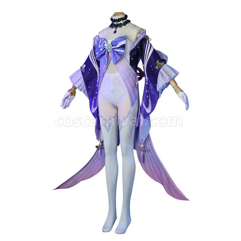 Genshin Impact Sangonomiya Kokomi Fullset Cosplay Costumes coscarnival011110088