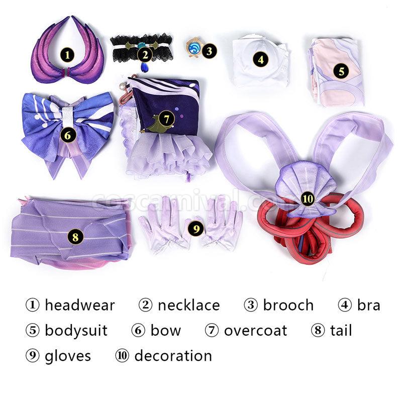 Genshin Impact Sangonomiya Kokomi Fullset Cosplay Costumes coscarnival011110103