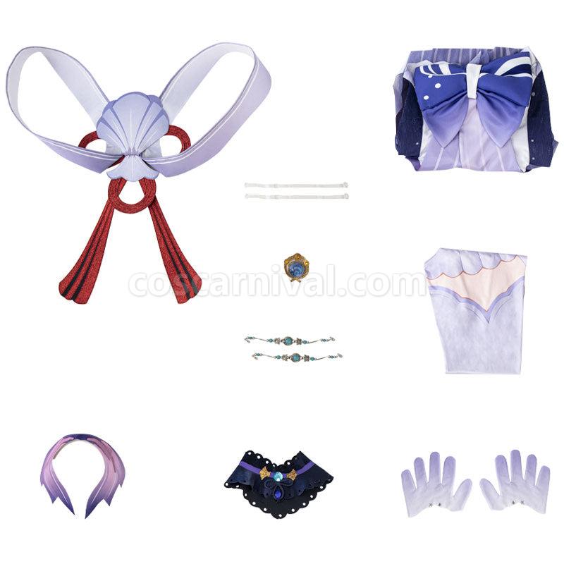 Genshin Impact Sangonomiya Kokomi Halloween Cosplay Costumes coscarnival011110058