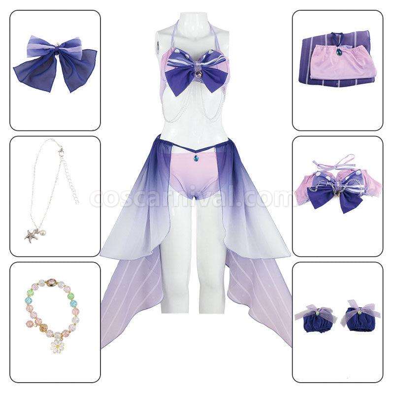 Genshin Impact Sangonomiya Kokomi Swimsuit Cosplay Costumes coscarnival01115320