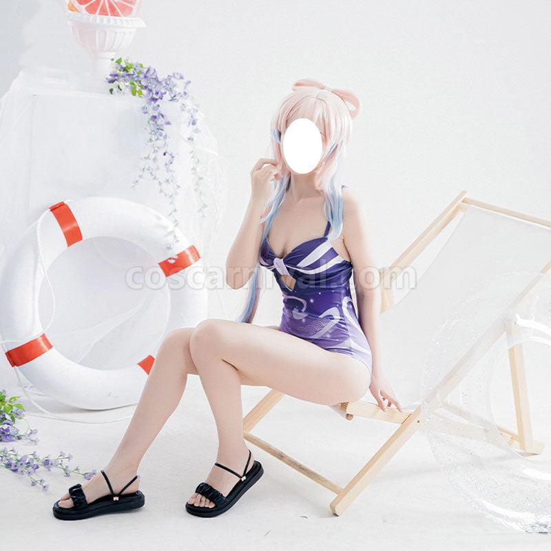 Genshin Impact Sangonomiya Kokomi Swimsuit Jumpsuit Cosplay Costumes coscarnival01115309
