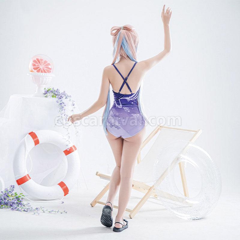 Genshin Impact Sangonomiya Kokomi Swimsuit Jumpsuit Cosplay Costumes coscarnival01115317