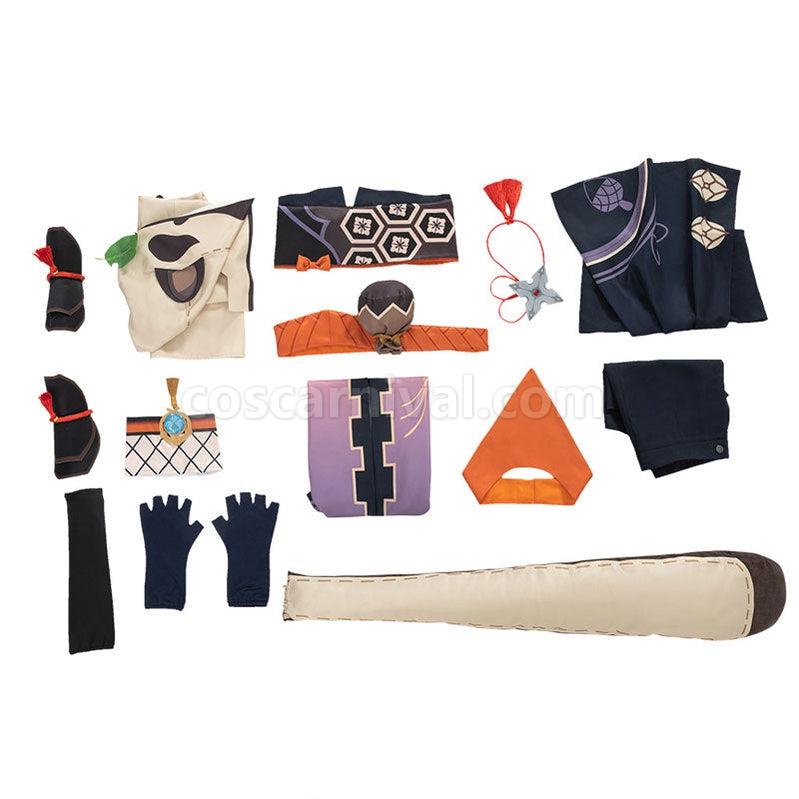 Genshin Impact Sayu Fullsuit Cosplay Costumes coscarnival011110469