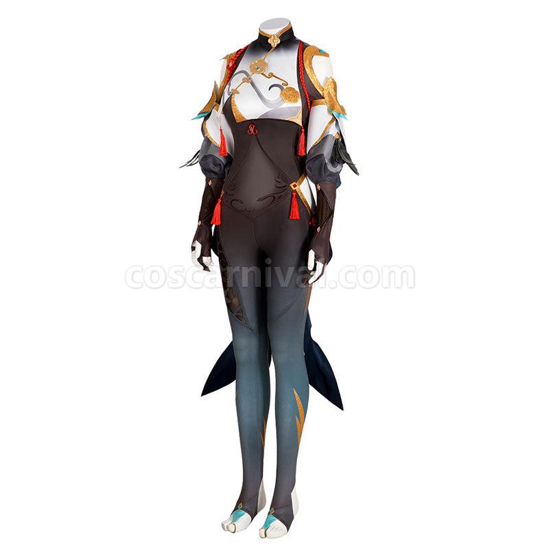 Genshin Impact Shenhe Cosplay Costumes coscarnival01118631