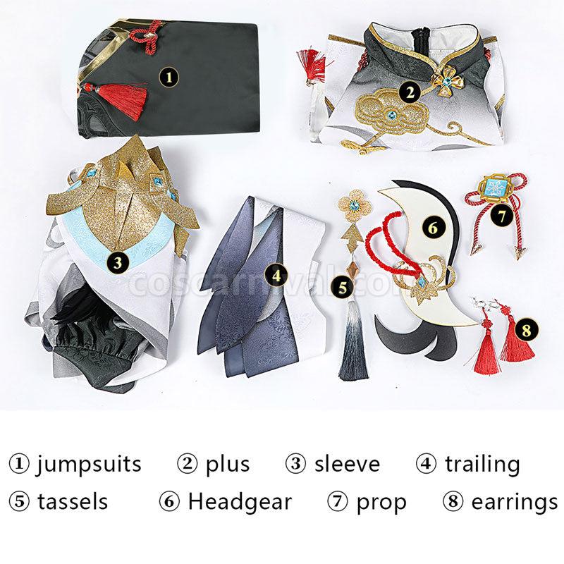 Genshin Impact Shenhe Fullset Cosplay Costumes coscarnival01118441