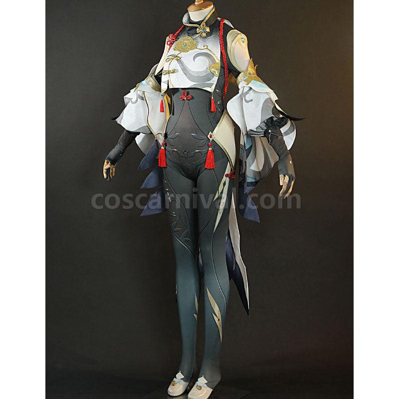 Genshin Impact Shenhe Fullset Cosplay Costumes coscarnival01118839