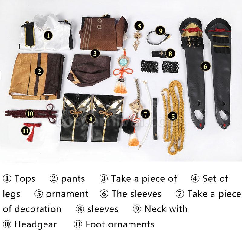 Genshin Impact Shikanoin Heizou Cosplay Costumes coscarnival01114893