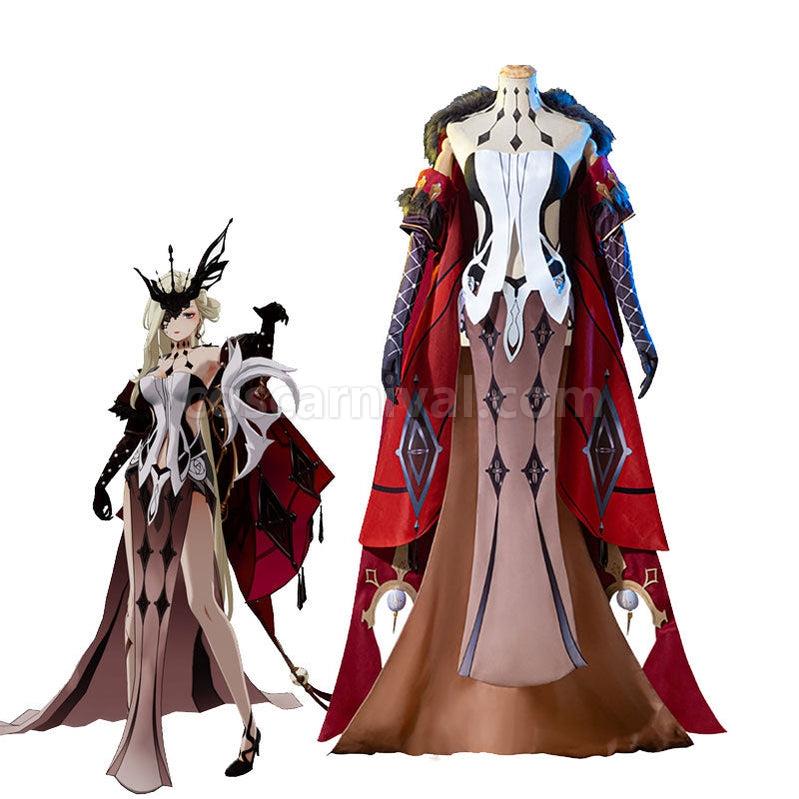 Genshin Impact Signora The Fair Lady Fullsuit Cosplay Costumes coscarnival011111878