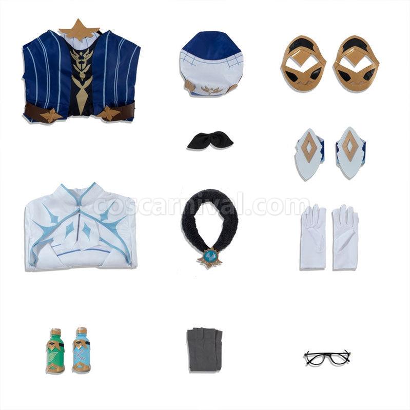 Genshin Impact Sucrose Fullsuit Cosplay Costumes coscarnival011112096
