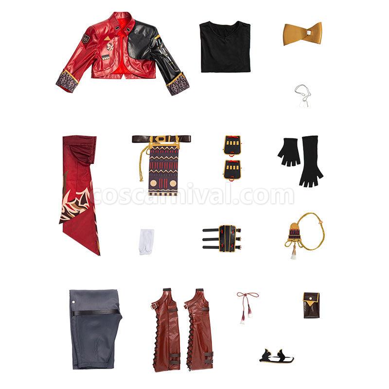 Genshin Impact Thoma Fullsuit Cosplay Costumes coscarnival011110087