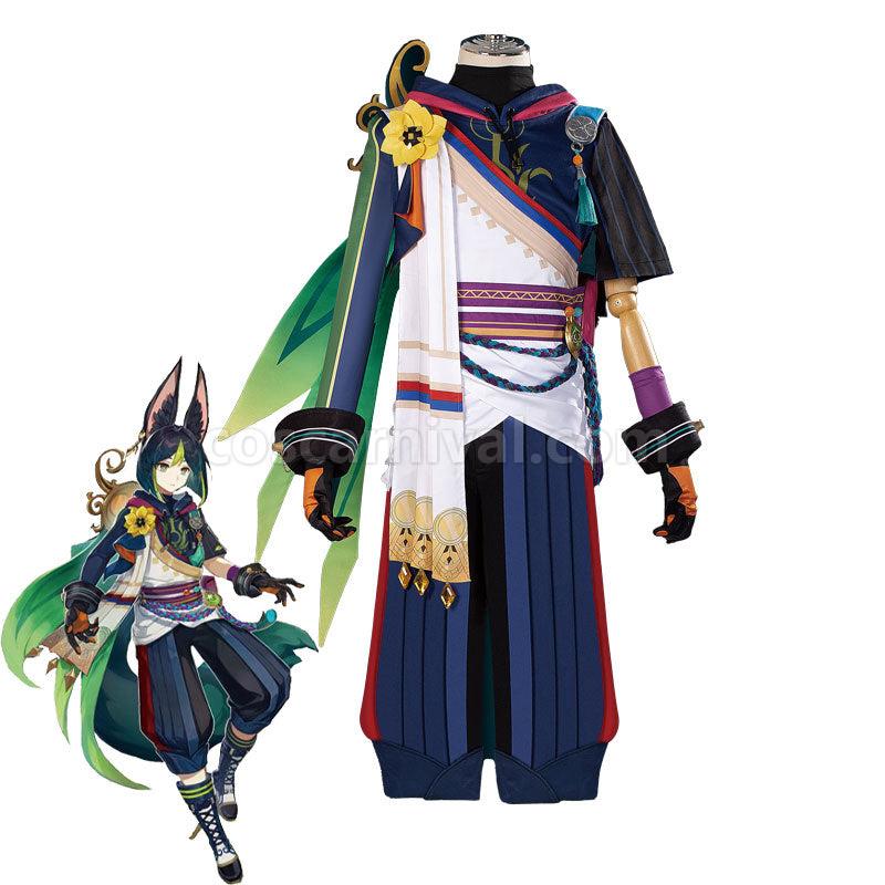 Genshin Impact Tighnari Verdant Strider Cosplay Costumes coscarnival01113613