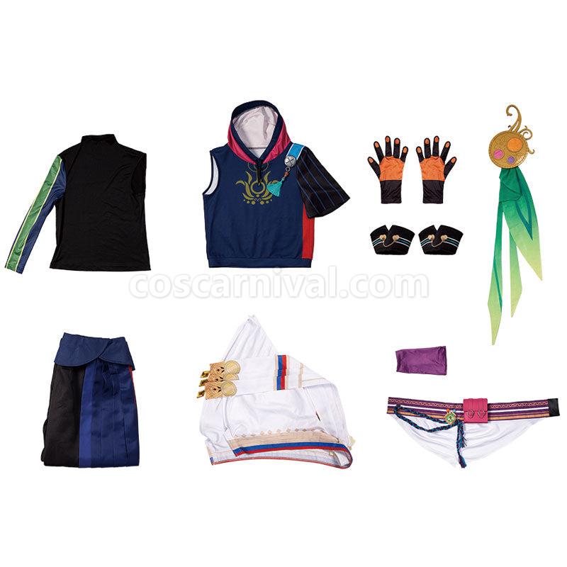 Genshin Impact Tighnari Verdant Strider Cosplay Costumes coscarnival01113644
