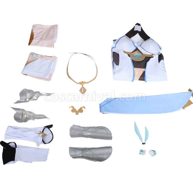 Genshin Impact Traveler Lumine Fullset Cosplay Costumes coscarnival011113053