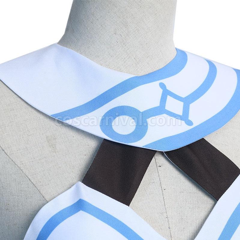 Genshin Impact Traveler Lumine Fullset Cosplay Costumes coscarnival011113058