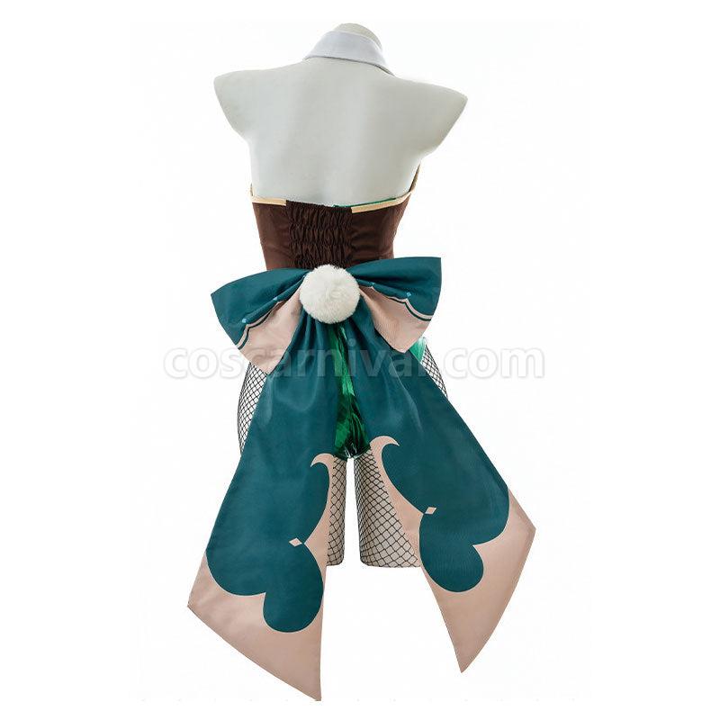 Genshin Impact Venti Bunny Girl Cosplay Costumes coscarnival01114611
