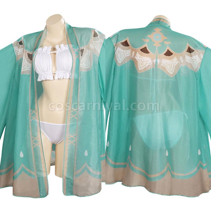 Genshin Impact Venti Gradient Barbatos Swimsuit Cosplay Costumes coscarnival01115286