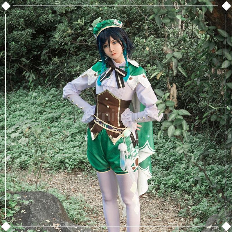 Genshin Impact Venti Gradient Full set Cosplay Costume coscarnival011113611