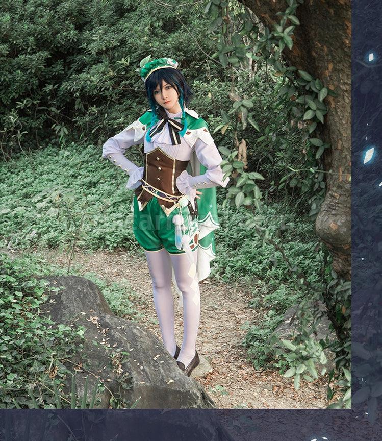 Genshin Impact Venti Gradient Full set Cosplay Costume coscarnival011113642