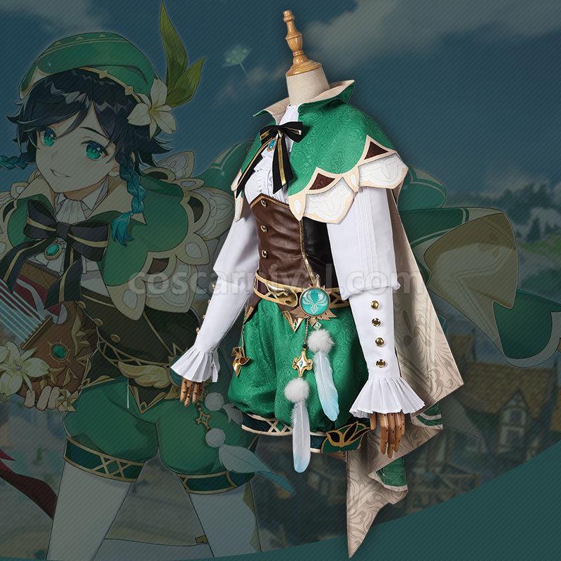 Genshin Impact Venti Gradient Fullset Cosplay Costumes coscarnival011110314