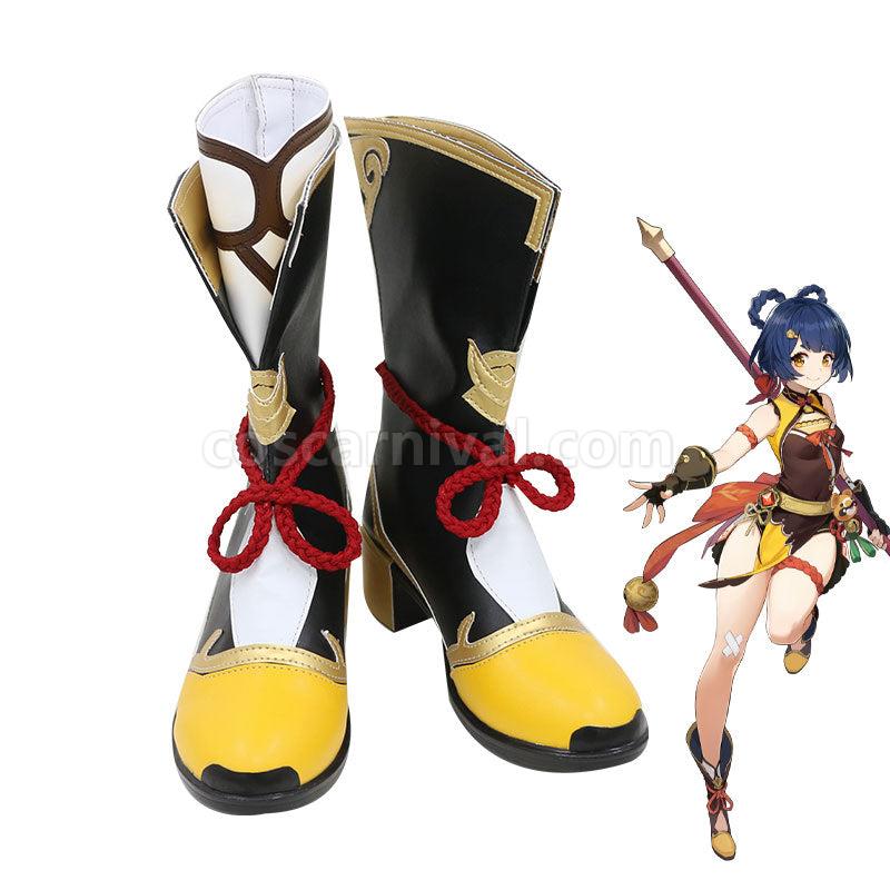 Genshin Impact Xiangling Cosplay Shoes coscarnival01113338