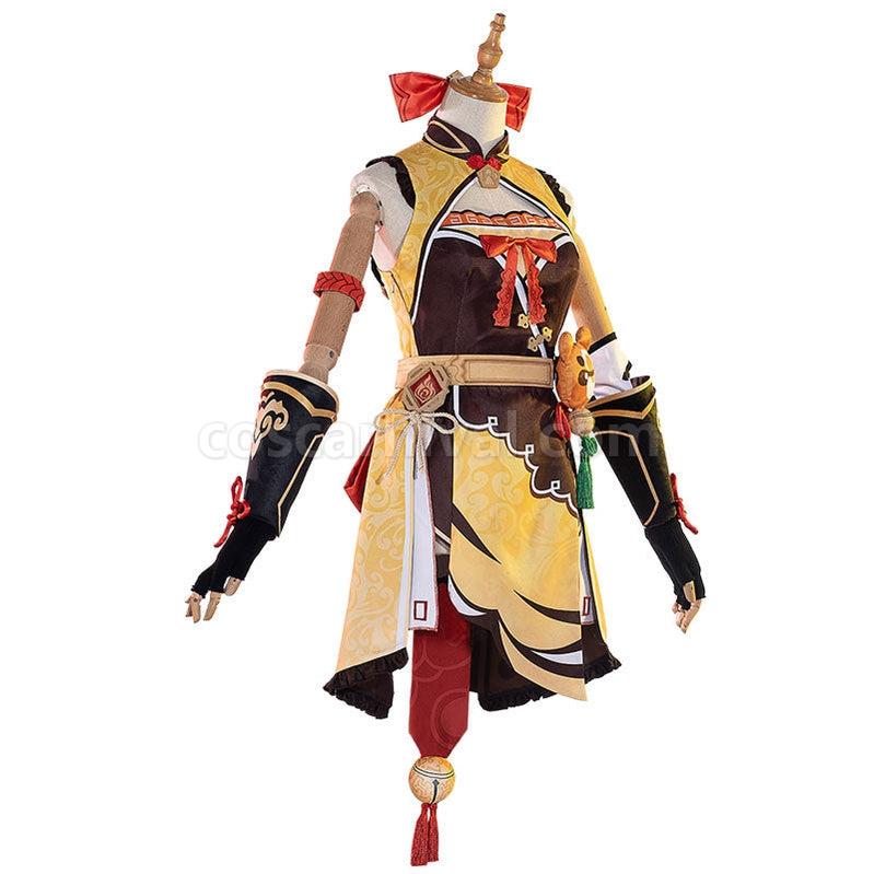 Genshin Impact Xiangling Fullset Cosplay Costumes coscarnival011112325