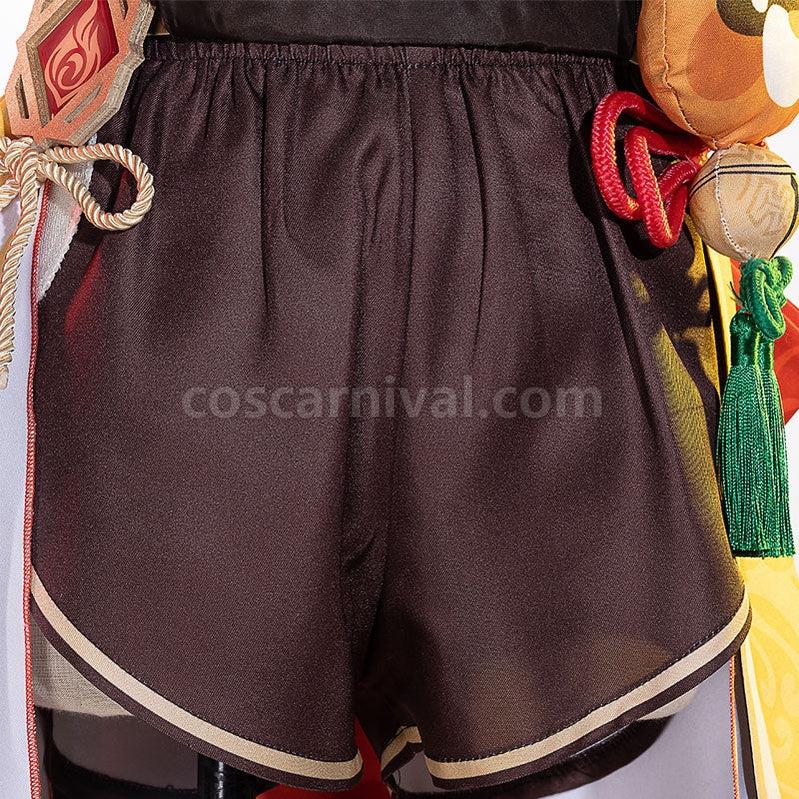 Genshin Impact Xiangling Fullset Cosplay Costumes coscarnival011112372