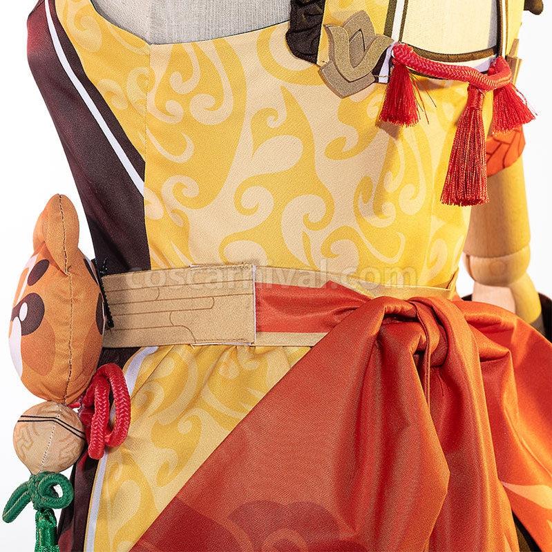 Genshin Impact Xiangling Fullset Cosplay Costumes coscarnival011112378