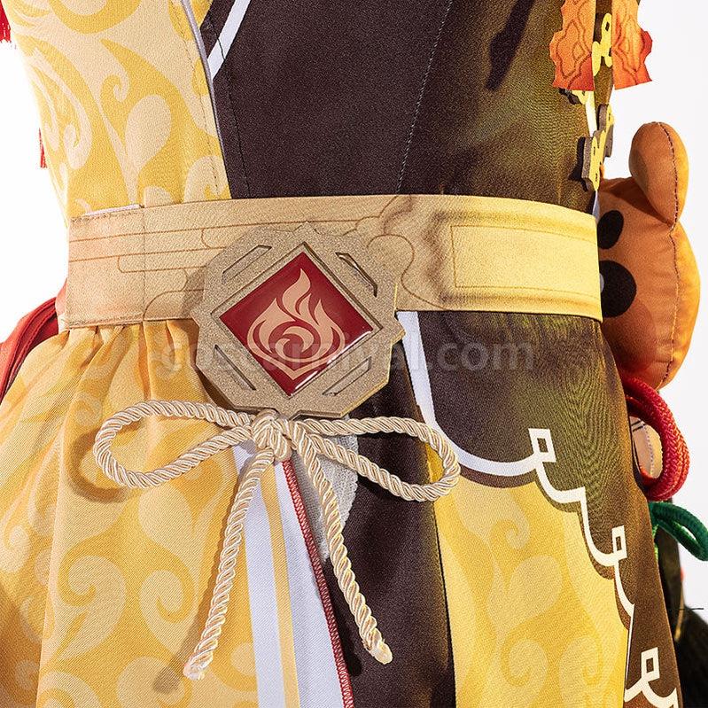 Genshin Impact Xiangling Fullset Cosplay Costumes coscarnival011112396