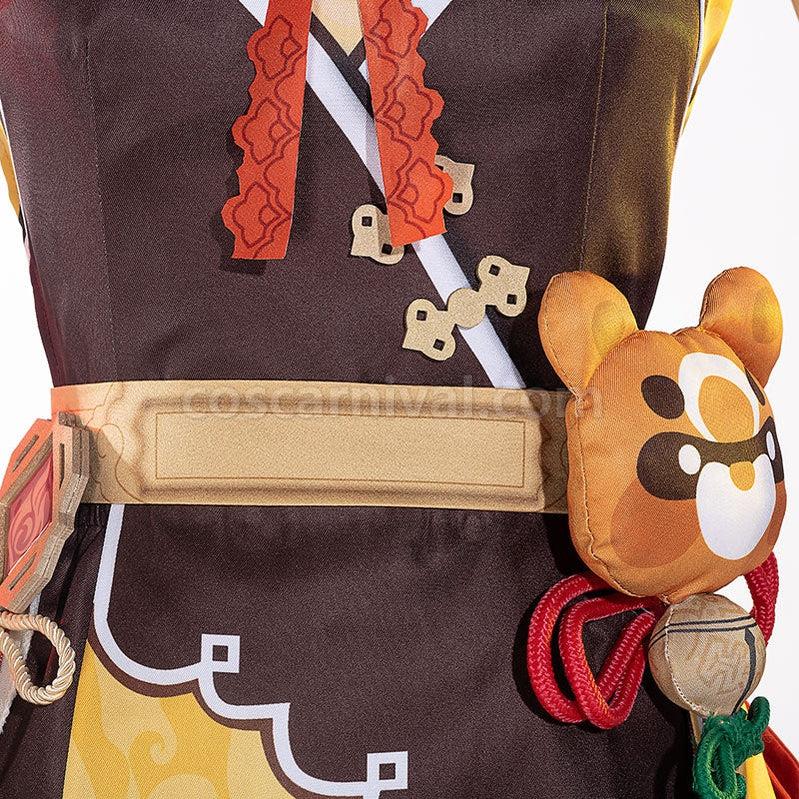 Genshin Impact Xiangling Fullset Cosplay Costumes coscarnival011112407