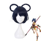 Genshin Impact Xiangling Navy Blue Cosplay Wigs coscarnival011111284