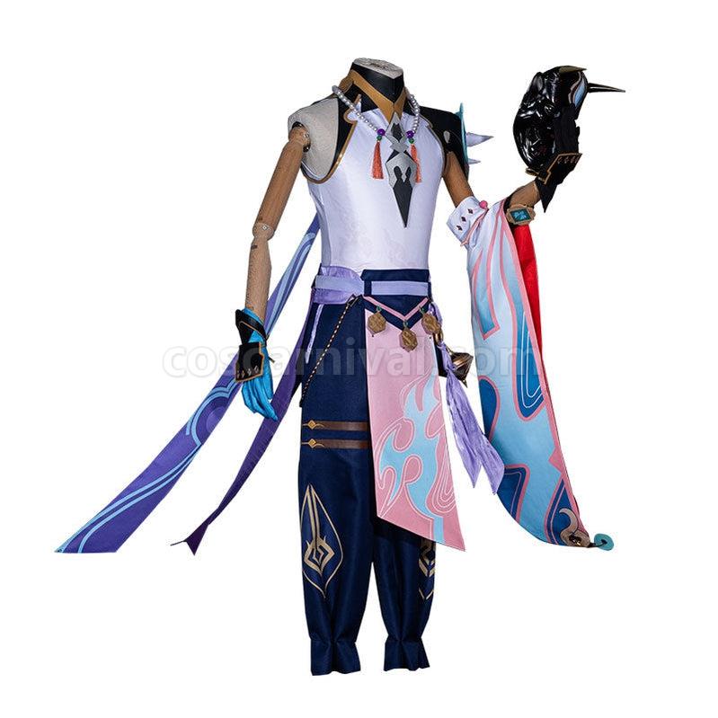 Genshin Impact Xiao Fullset Cosplay Costumes coscarnival011112320