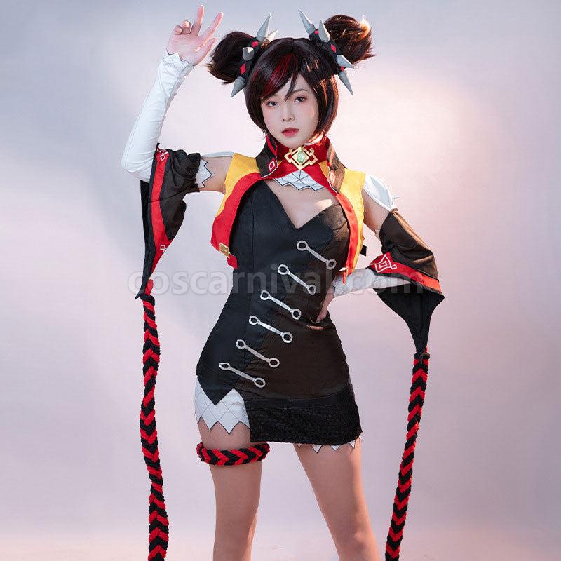 Genshin Impact Xinyan Cosplay Costumes coscarnival01117177