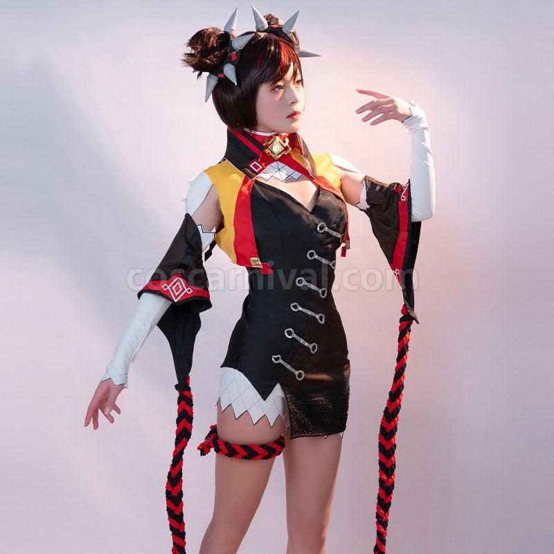 Genshin Impact Xinyan Cosplay Costumes coscarnival01117184