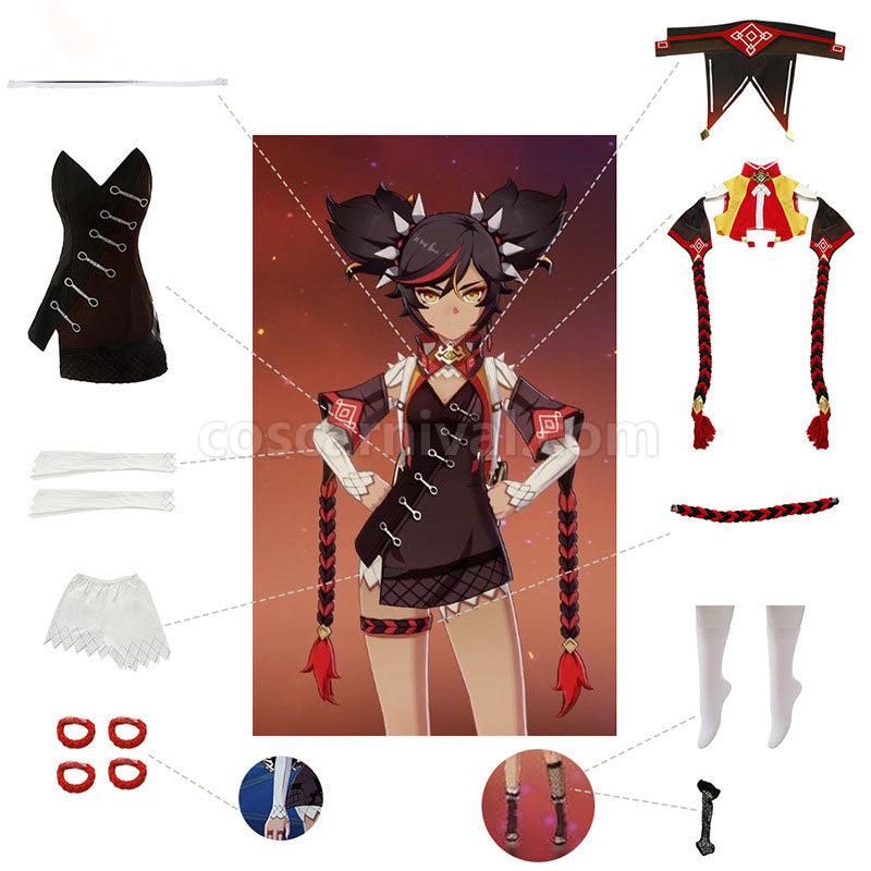 Genshin Impact Xinyan Cosplay Costumes coscarnival01117207