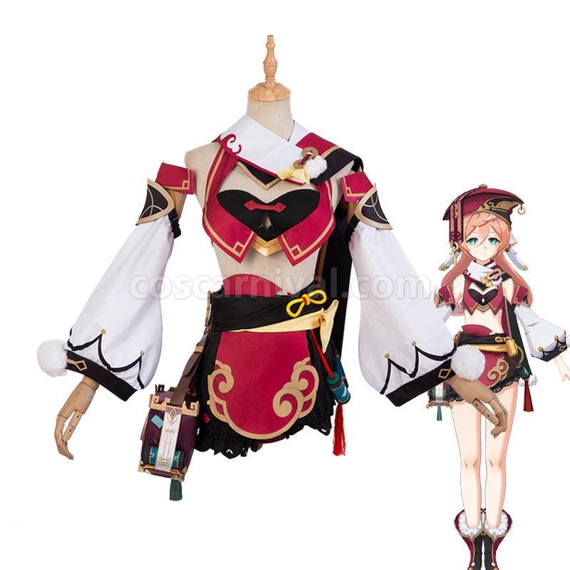 Genshin Impact Yanfei Fullsuit Cosplay Costumes coscarnival011111736