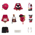 Genshin Impact Yanfei Fullsuit Cosplay Costumes coscarnival011111765