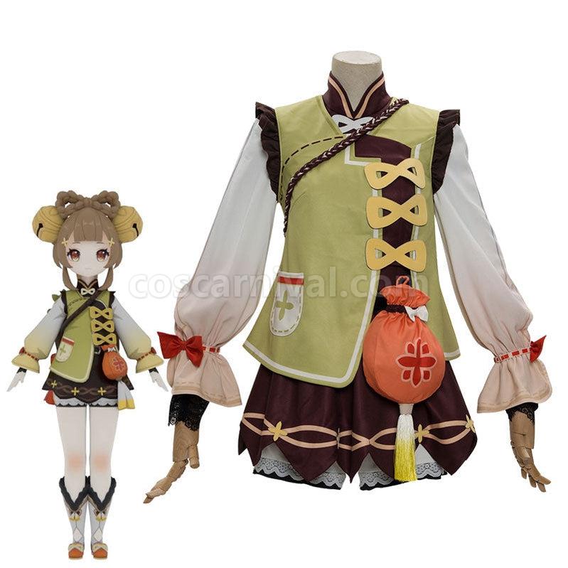 Genshin Impact Yaoyao Fullsuit Cosplay Costumes coscarnival011111890