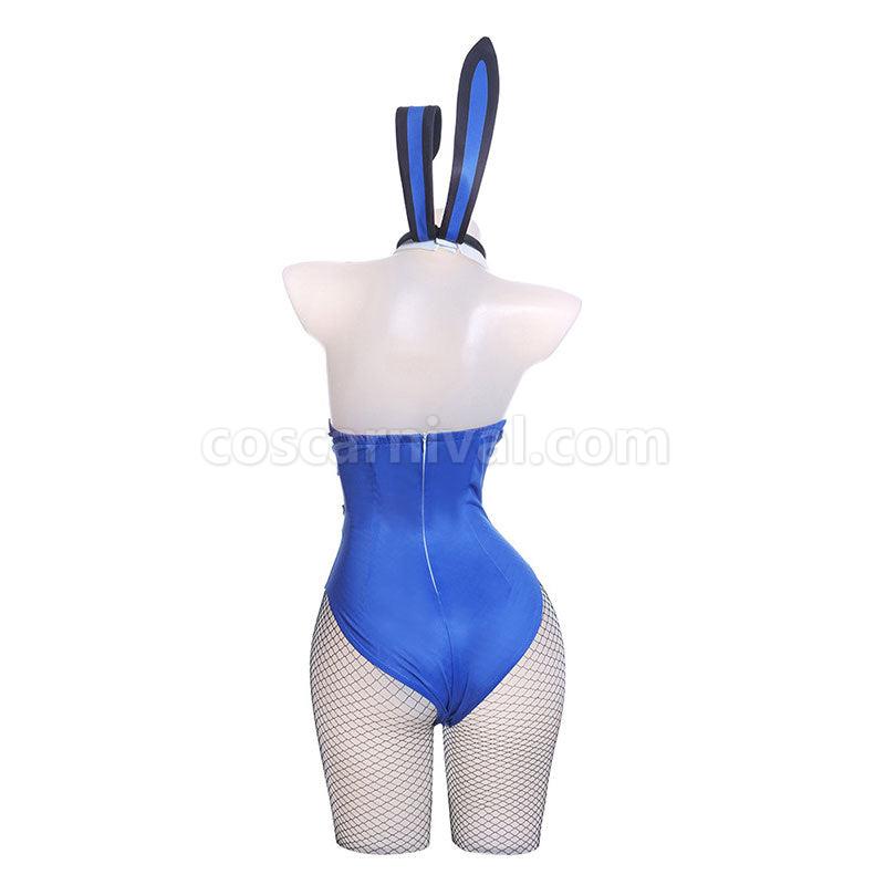 Genshin Impact Yelan Bunnygirl Cosplay Costumes coscarnival01112950