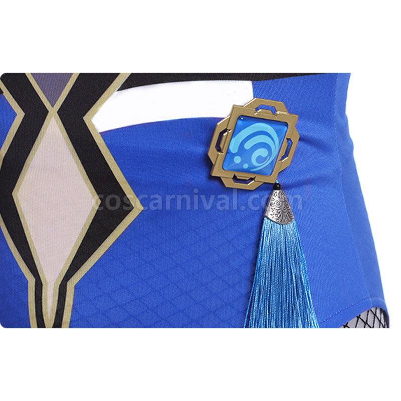 Genshin Impact Yelan Bunnygirl Cosplay Costumes coscarnival01112984