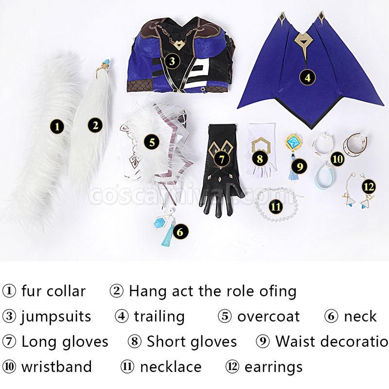 Genshin Impact Yelan Cosplay Costumes coscarnival01116354
