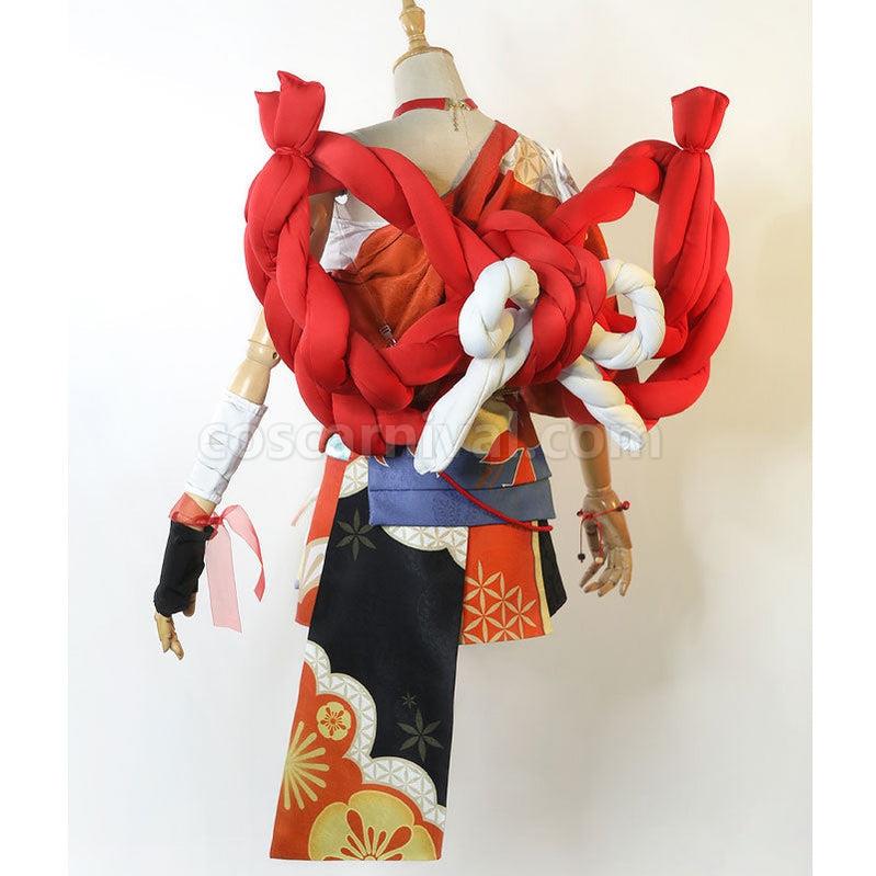 Genshin Impact Yoimiya Xiaogong Fullsuit Cosplay Costumes coscarnival011111157