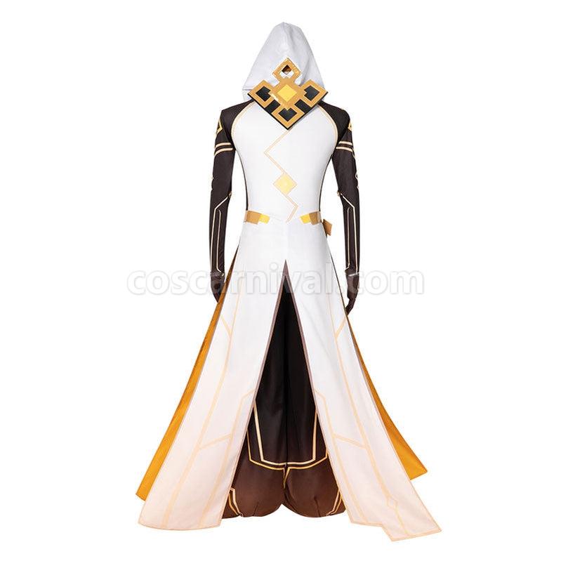 Genshin Impact Zhongli Archon Fullsuit Cosplay Costumes coscarnival011111282