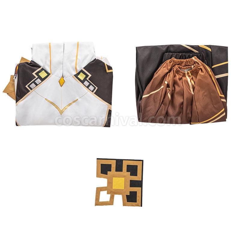 Genshin Impact Zhongli Archon Fullsuit Cosplay Costumes coscarnival011111289