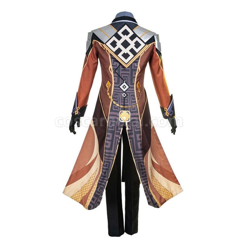 Genshin Impact Zhongli Fullset Cosplay Costumes coscarnival011112968