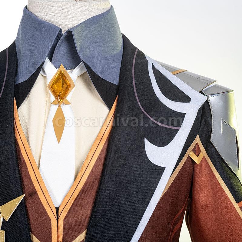 Genshin Impact Zhongli Fullset Cosplay Costumes coscarnival011112999