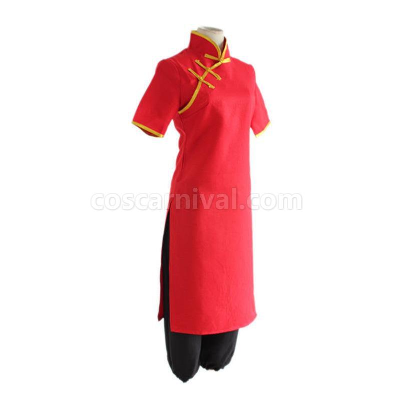 Gintama Kagura Cheongsam Cosplay Costume coscarnival011117004