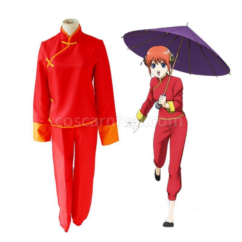 Gintama Kagura Tang Suit Cosplay Costume coscarnival011116985