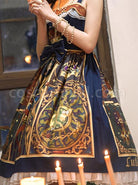 Glory-Book-Series-Vintage-Crown-Jewels-Pattern-Print-Classic-Lolita-Bow-Knot-Sling-Dress-coscarnival-2759