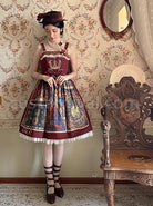 Glory-Book-Series-Vintage-Crown-Jewels-Pattern-Print-Classic-Lolita-Bow-Knot-Sling-Dress-coscarnival-2779