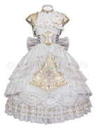 Gold-Classic-Lolita-Oath-Of-Watcher-Series-JSK-Cross-Printing-Design-Flower-Embroidery-Sleeveless-Halter-Neck-Dress-Set-coscarnival-2459